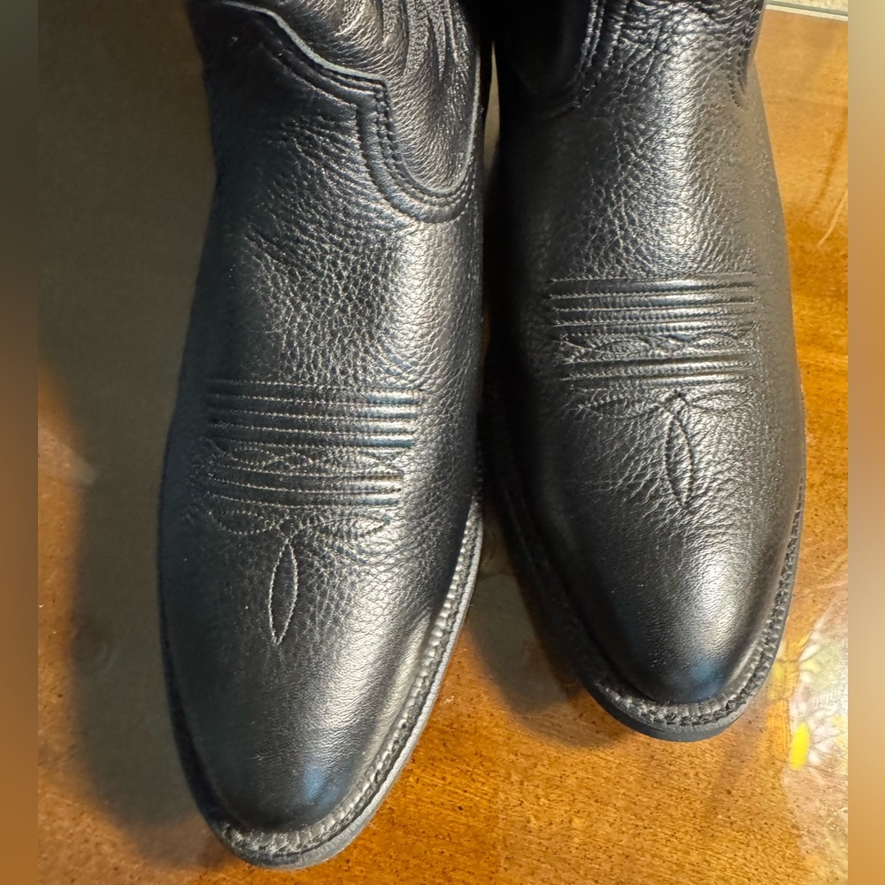 Ariat Men's Heritage R Toe Western Boot in Black - Size 9D - Picture 5 of 13